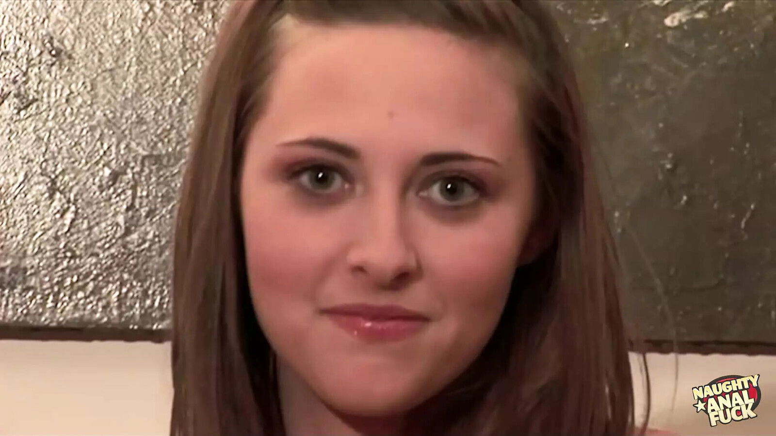 Inocent looking brunette with small mastubates before geting into wild threesome