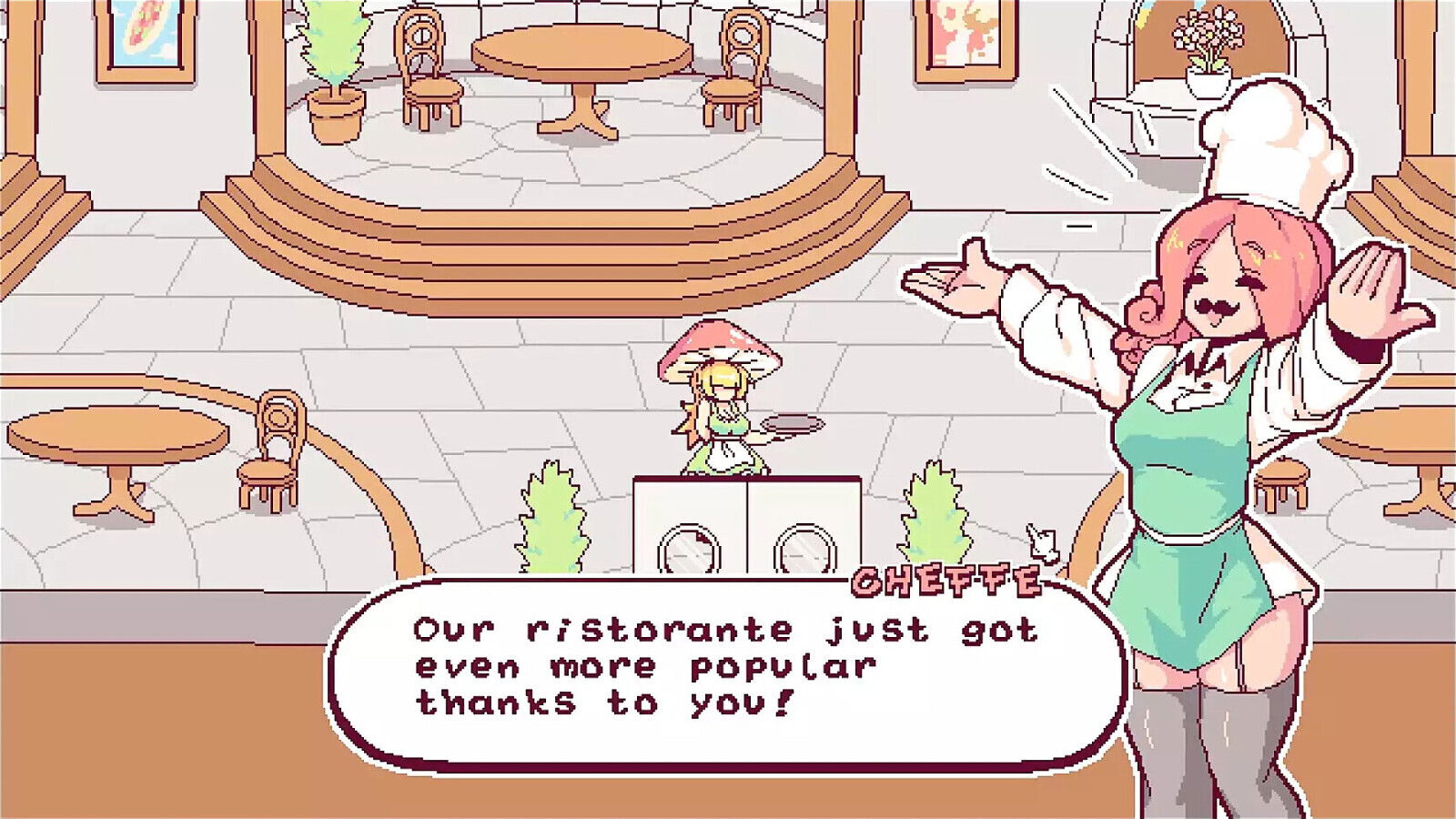 Futanari Funghi FUTA Hentai Game Ep.5 cheffe taking huge futanari