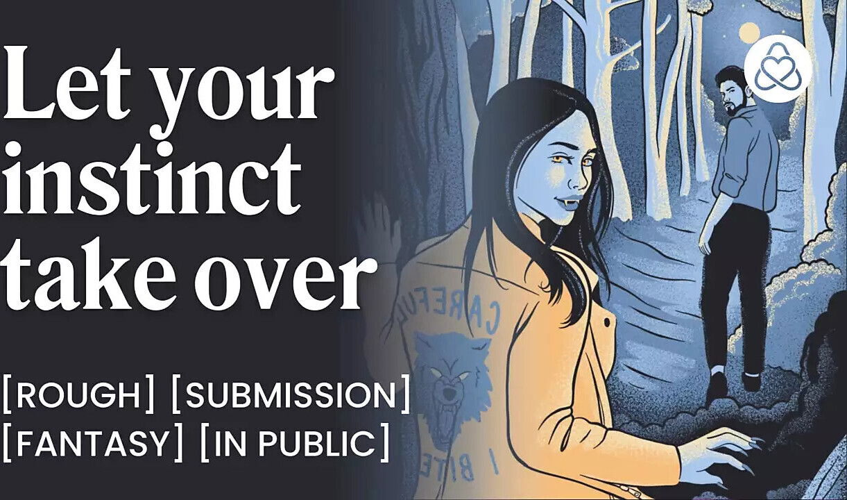 Werewolf fucks hard under full moon Biting, scratching, animal instinct Dominated filled ASMR