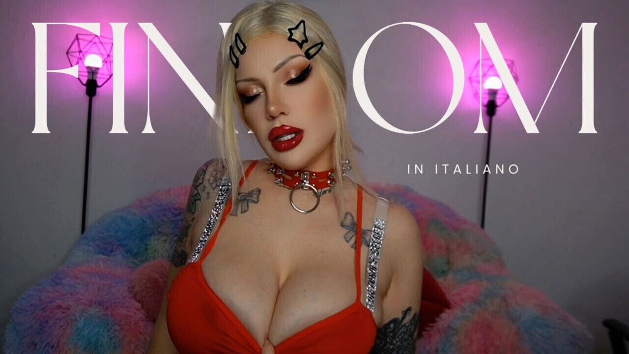 BUSTY ITALIAN GOTH BLONDE MAKES BROKE