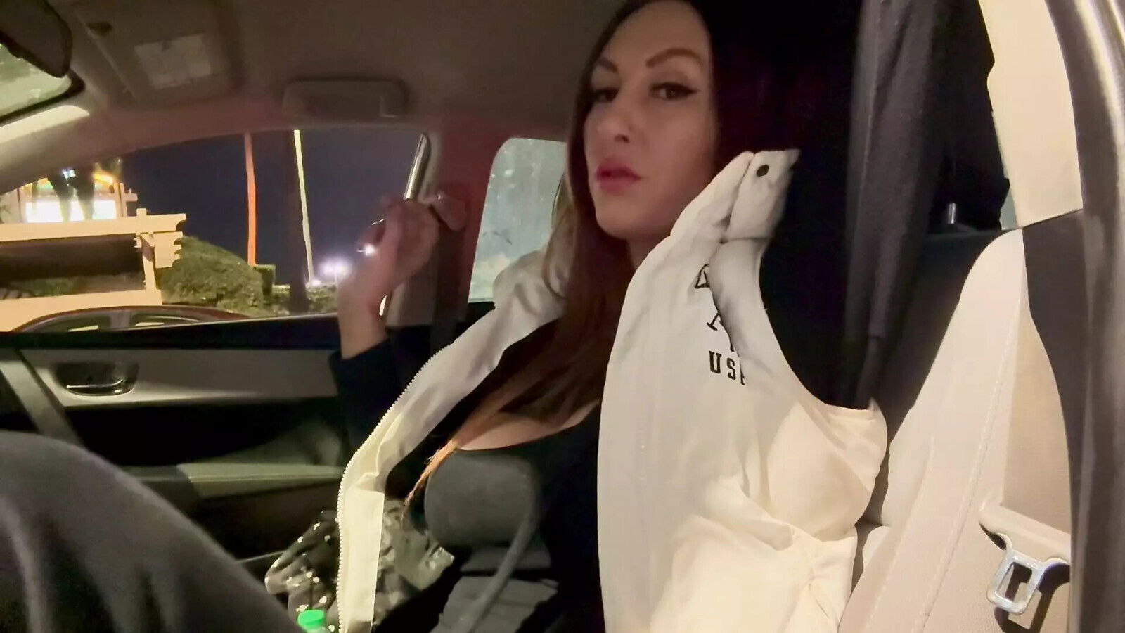 Italian Milf Artemisia Flashing While Smoking Outdoor Late night Italian Fetish