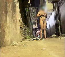 Shibari play by Indian boy