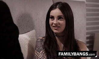 FamilyBangs.com Sloppy Housewife Watchs Decided Foward with Babysitter, Crystal Taylor, Maddy