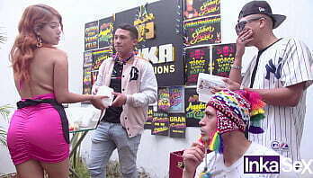 Fiesta peruanos termina teen pelirroja perfecto culo follada duramente ind&iacute_gena