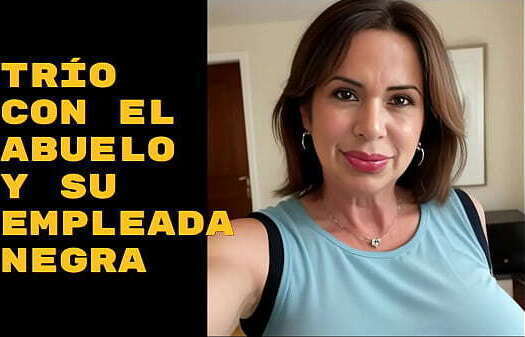 Tuve tr&iacute_o rico anciano empleada negra cuida Potra Aleja