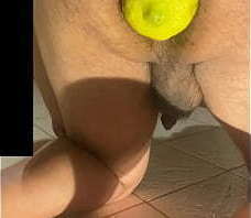 Anal con limones grandes, prostate cum