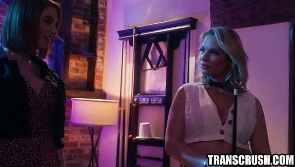 blonde fucked pool table tranny