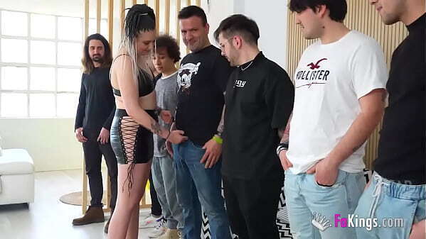 cocks roll Chloe Funny wants first GANGBANG!