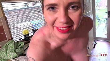 AuntJudysXXX Your Busty Housewife Kjirsten Sucks Kitchen