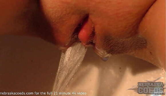 brunette 20yo maria masturbating with dildo peeing lets cameraman grab