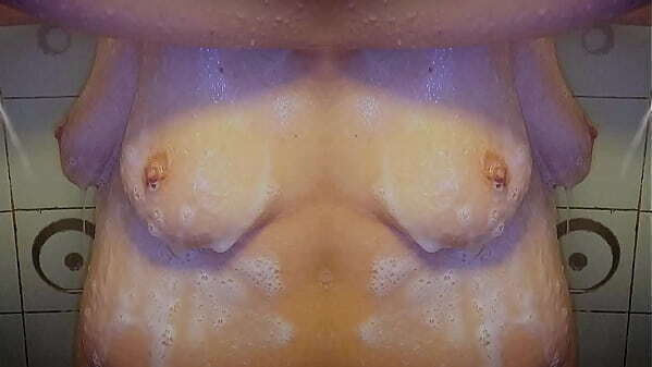 Mirror image milf shower