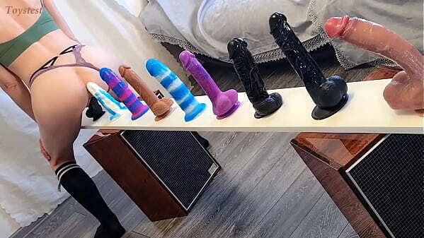 Choosing Best Best! Doing Challenge Different Dildos (with Bright Orgasm course)