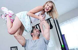 Tiny Teen Spinner Fucked Stepdad Home