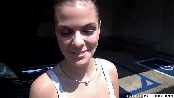 Girl Next Door Gives Sloppy Blowjob