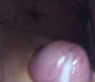 Maxxi rubs dick toilet orgasms