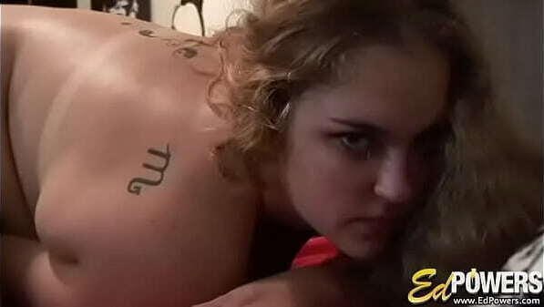 POWERS Bunny Lain plays with pussy gives blowjob