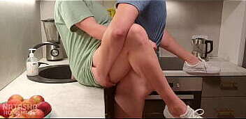 I PAID my milf STEPMOM for TEACHING SEX in lunch #kitchenSEX hard MILF blowjob real by Natasha Homemade