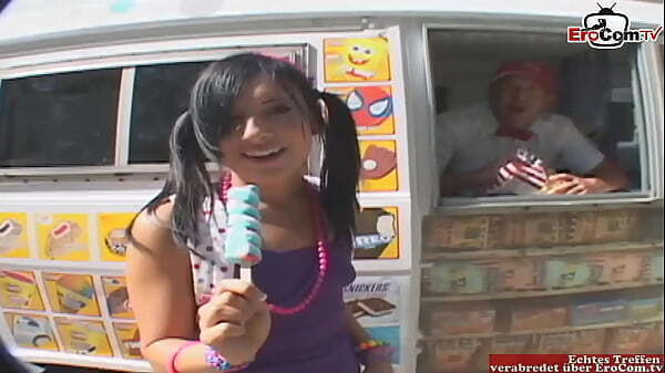 Small teen girl rollerblades pick