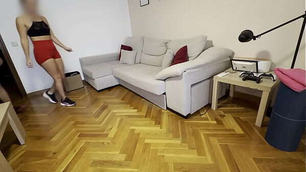 Atractiva LATINA folla Entrenador Personal