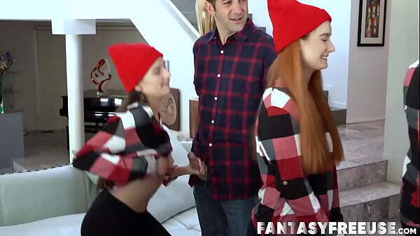 Teen Serena Hill brings best friend Violet Spice meet kinky step family