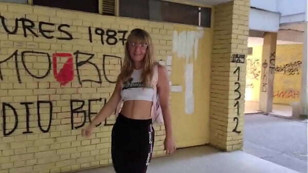 East European bitches fuck street