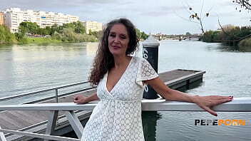 only SUPER-MATURE Mavi Burbujita over with DOUBLE DOSE dick!!