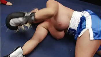 Venus Jewell topless boxing