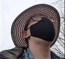 cock hungry slut walks in public and sits on bus with a dildo mask on