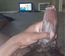 Pt1:Superdariusguy massaging wet meat (before cumshot)