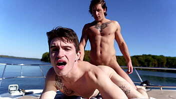 boat, Dalton sunbathes naked, motivating Caleb take some secret pictures him. Flattered, invites Caleb first dick