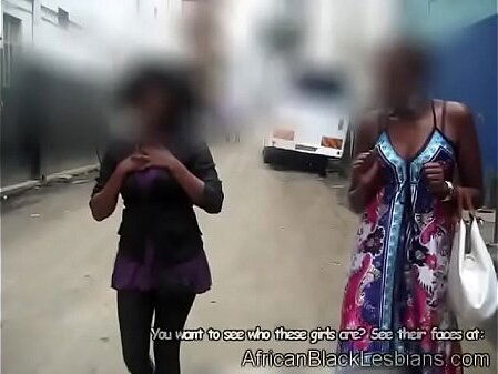 Beautiful African lezzies know fight