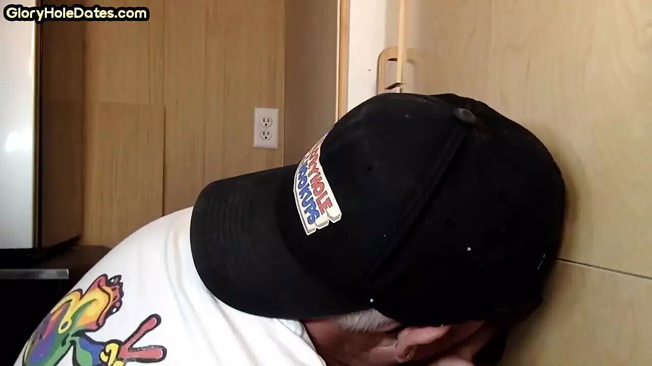 Greedy cocksucking gloryhole DILF gets mouth