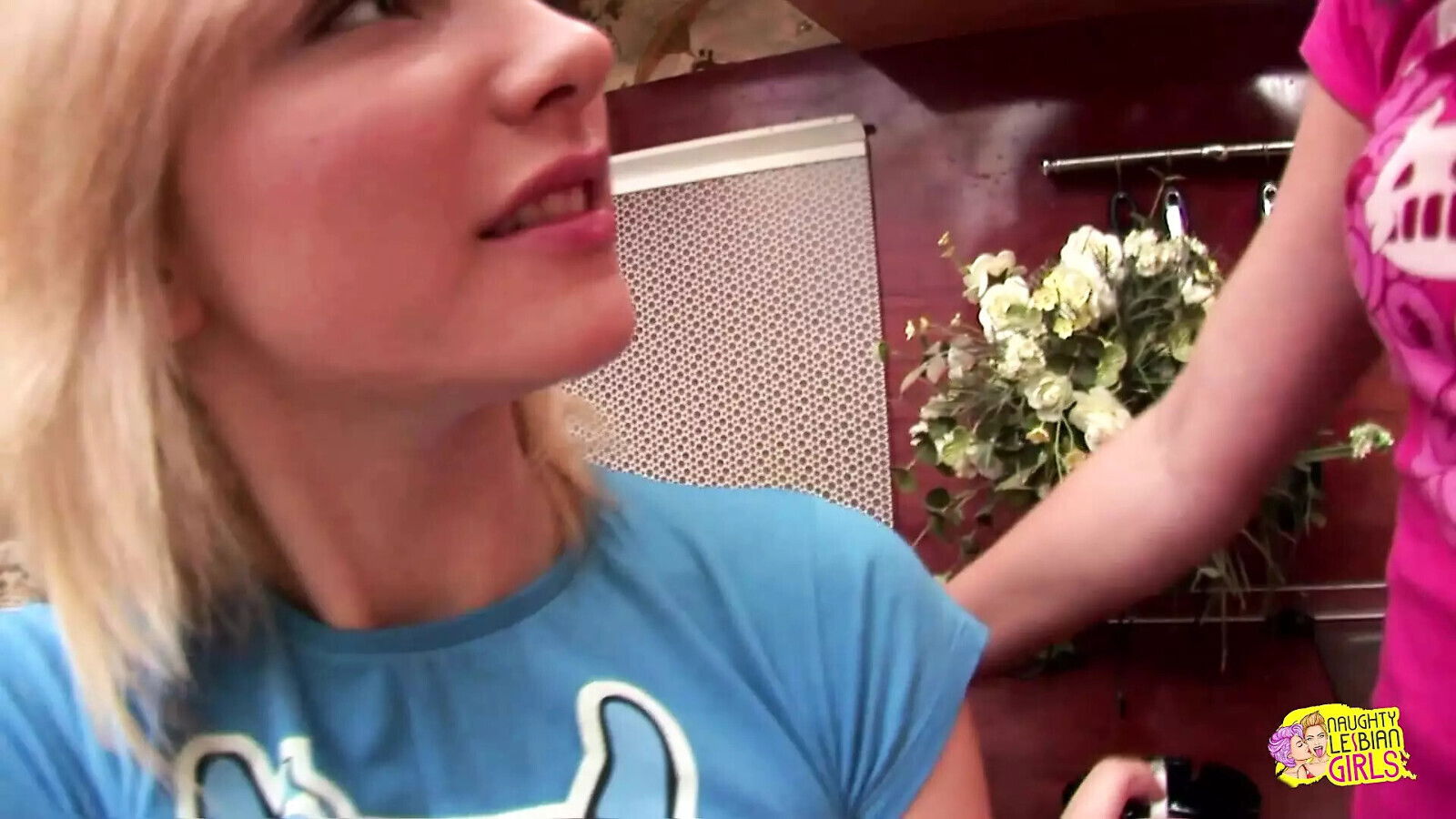 Very Blonde Brunette Lesbian Babes Dildos Their Asses Pussies