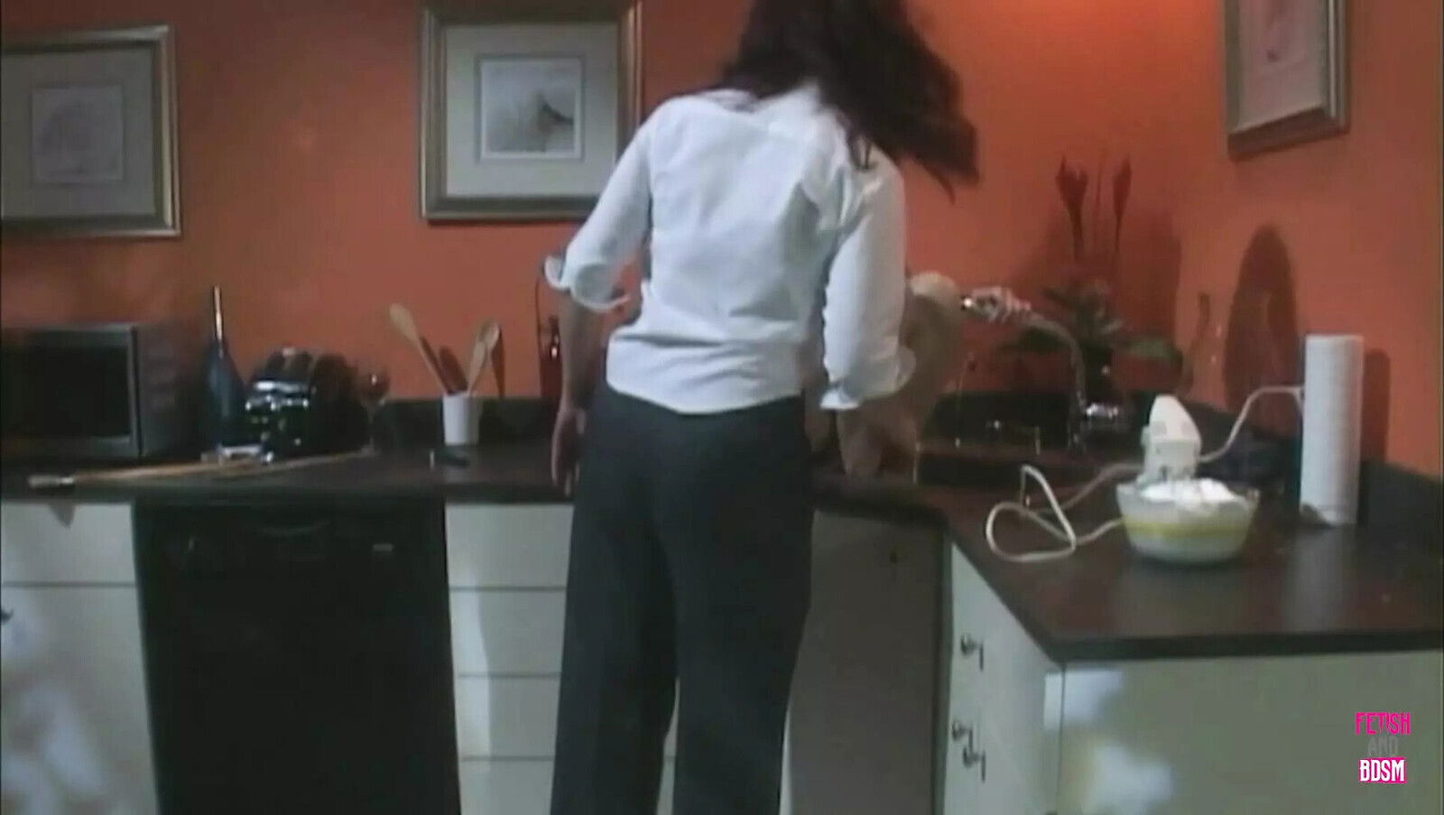 Redheaded Lesbian Making Other Breasted Lady Cakes Fruit