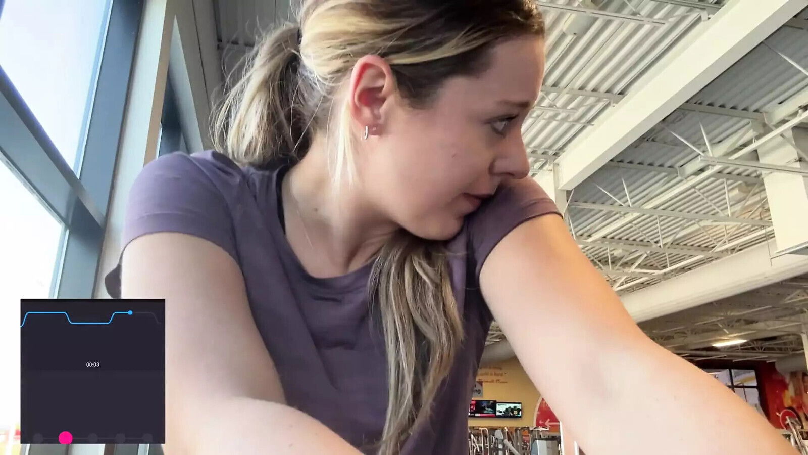 Nadia Foxx Lush! Drive Thru Came Stairmaster!!