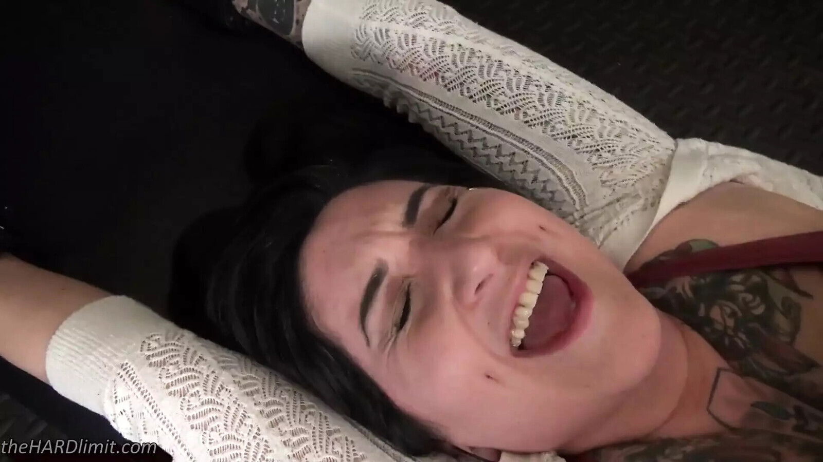 Tied Adores Getting Tattooed Feet Tickled