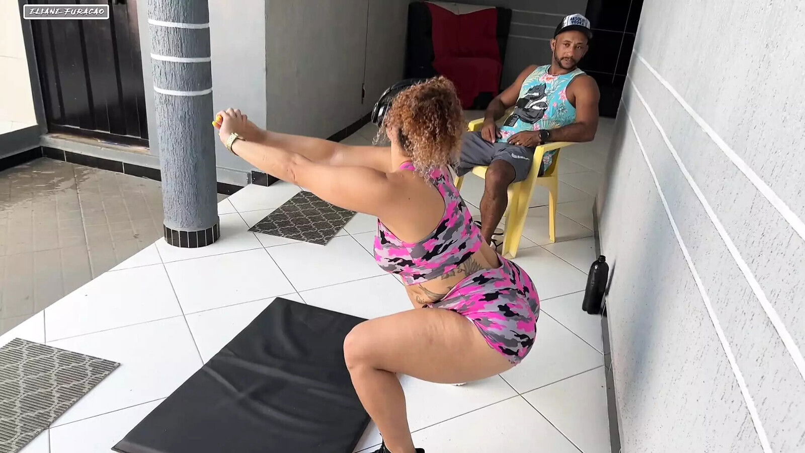 gave son's friend after working bastard excited