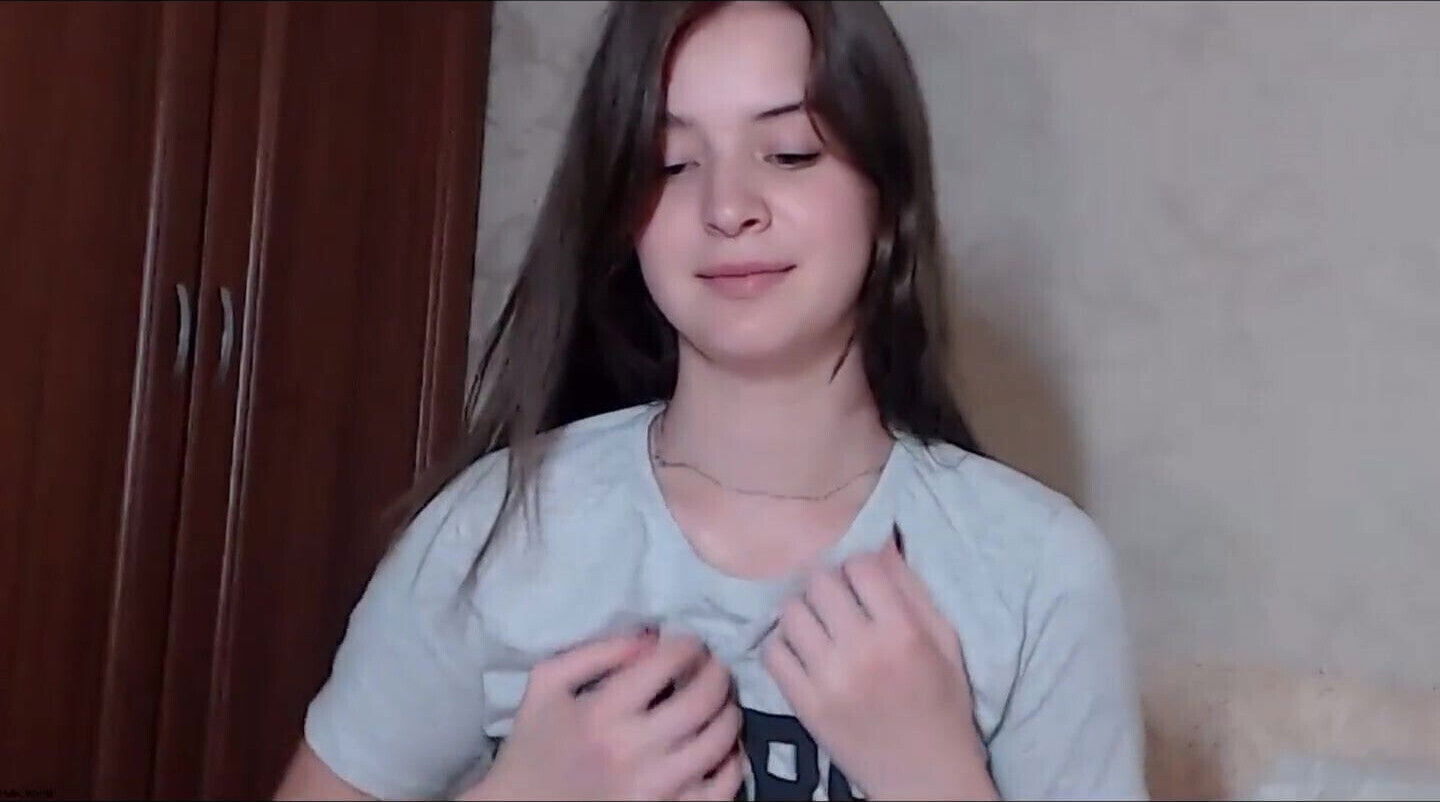 Young Beauty Ice on Boobs