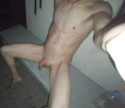 Playing naked with piss public