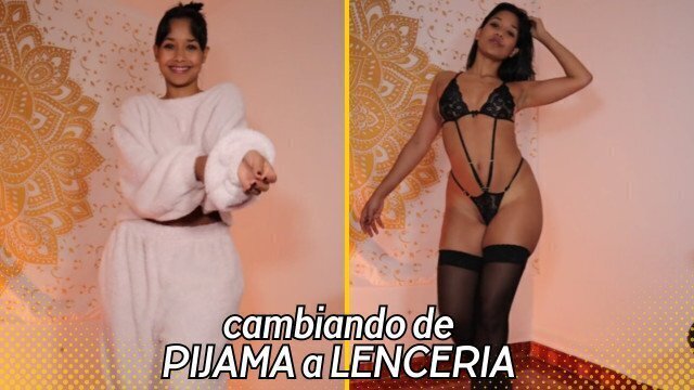 cambiendo PIJAMA LENCERIA
