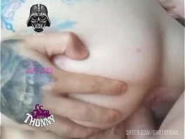 Double penetration tattooed blonde