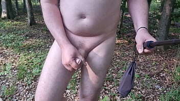 clothes locked in forrest and key next to the highway