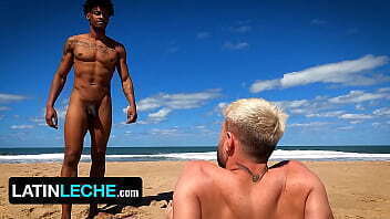 After Fucking Friend, Straight Plows Black Stud Beach