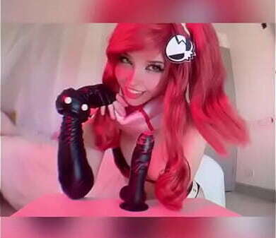 Belle Delphine cosplay dildo