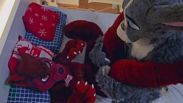 Furry bunny fucks tiny female wolf (Murrsuit Porn)