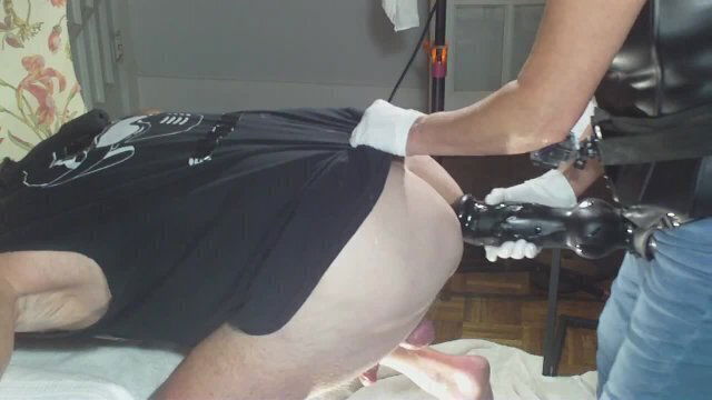 Submissive Husband-Pegged with Knot Dick