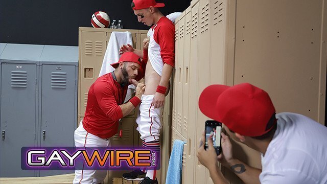 GAYWIRE Baseball Star Tristan Hunter Gets Confronted Then Fucked Coach Locker Room