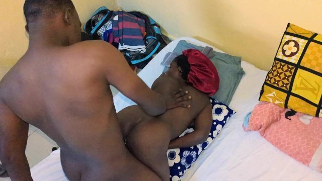 Ebony gets hard doggystyle night