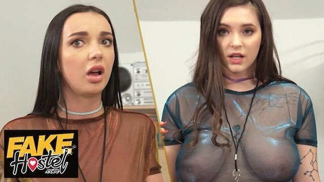 Fake Hostel Busty THICK CURVY brunette Party Girls just want have