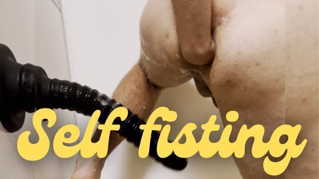 Fisting butthole very long huge dildo fuck
